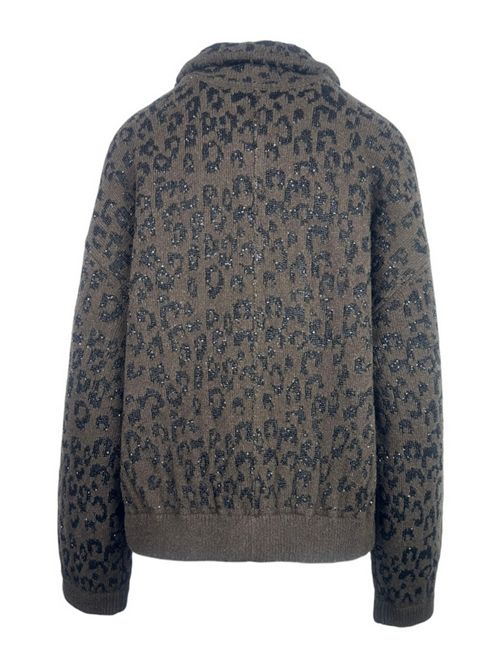 giacca donna maculata paillettes marrone ( Nude ) | 1101W25552577